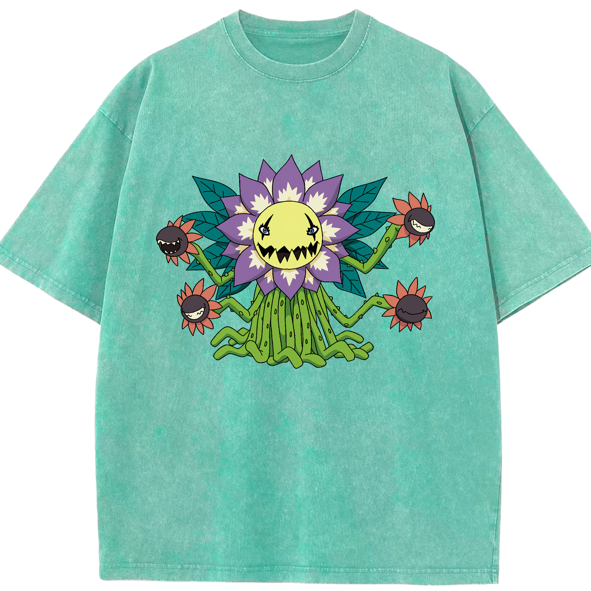 （画像用） Digimon デジタルモンスター/デジモン 綿100% ヴィンテージ風 半袖Tシャツ（フロントプリント）
